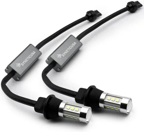 Miniatura 11 de Syneticusa 1157 - Bombillas LED para luz de señalización frontal y trasera sin errores, luz de estacionamiento, color amarillo y ámbar