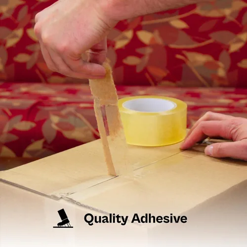 Miniatura 2 de PSBM Clear Packing Tape, 18 Rolls 2 Mil 3.8 Inch 72 Yards Per Roll, Heavy Duty Tape for Packaging, Shipping, Moving & Sealing
