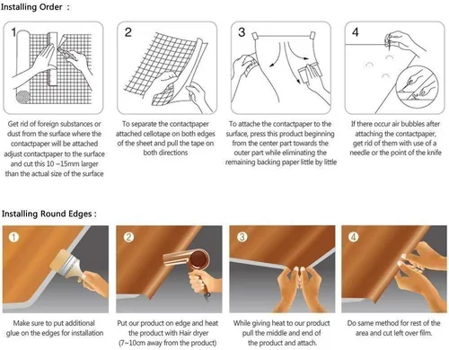 Miniatura 7 de UPREDO Papel adhesivo de grano de madera marrón, papel de pared de vinilo para cajones de aparador (15.8 x 197 pulgadas (16.4 pies), marrón)