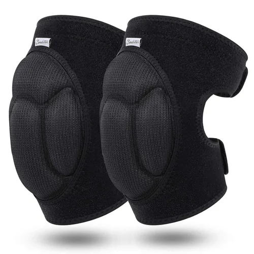 Soudittur Rodilleras para adultos para jardinería, rodilleras antideslizantes y de evitación de colisiones con acolchado grueso de espuma EVA, para