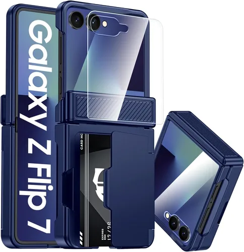 Miniatura 10 de CENMASO - Funda para Galaxy Z Flip 6/Z Flip 7 FE con protección de bisagra y protector de pantalla integrado, funda ultrafina de cuerpo completo a