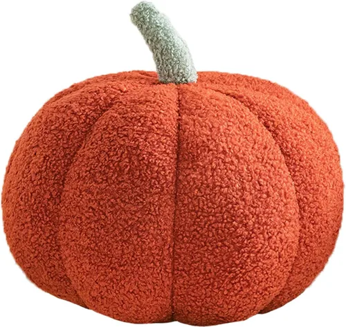 Miniatura 5 de Almohada de calabaza 3D para abrazar, peluche de calabaza esponjosa, almohada de calabaza para sofá, calabaza para decoración del hogar, Halloween