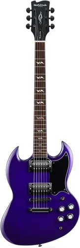 Miniatura 8 de WestCreek RACER - Guitarra eléctrica de cuerpo sólido, guitarra SG, trastes de extremo redondeado, tuerca de hueso, diapasón de palisandro, cuerpo