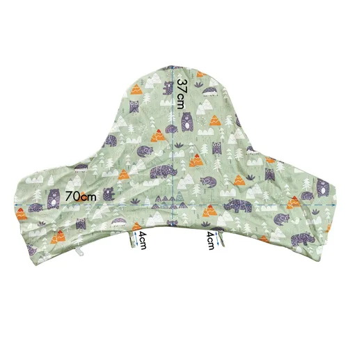 Miniatura 3 de ZARPMA Cojín Inflable Cubierta Interior Funda de Algodón para IKEA Antilop Trona (Solo Funda) (Verde)