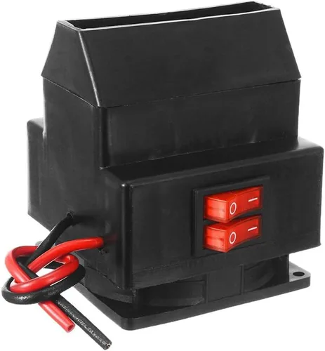 Miniatura 5 de MASO - Calefactor portátil para coche de 12V 150W - Ventilador de alta potencia para parabrisas de automóvil, calentamiento rápido, descongelador