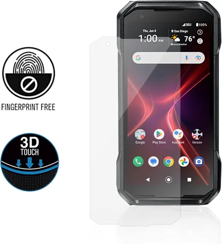 Miniatura 4 de Ailiber Protector de pantalla para Kyocera DuraForce Pro 3 [2 unidades], protector de pantalla DuraForce Pro3 de vidrio templado, antiarañazos