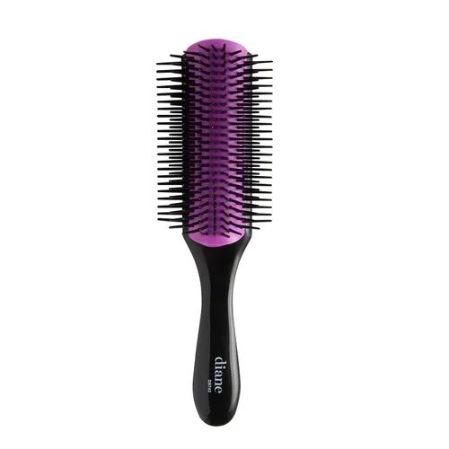 Cepillo de Peinado de Clavijas de Nailon Diane para Desenredar, Separar, Dar Forma y Definir el Cabello Húmedo Grueso o Rizado, Se Desliza a Través