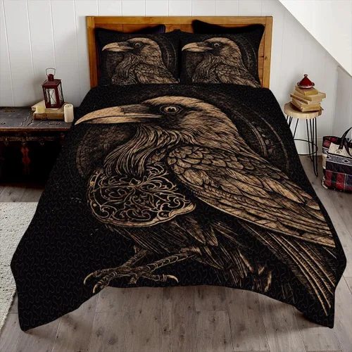 Miniatura 8 de Raven - Juego de ropa de cama vikinga, juego de edredón individual, suave y transpirable para hombres