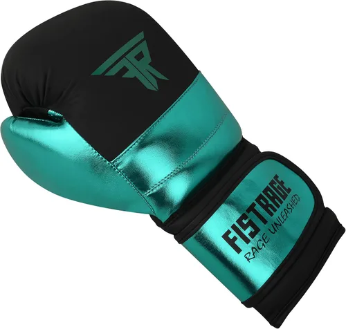 Miniatura 2 de FISTRAGE - Guantes de boxeo de cuero metálico para entrenamiento de artes marciales mixtas, Muay Thai, Kick Boxing, Sparring, bolsa pesada, guantes