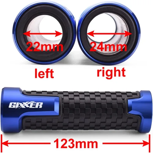 Miniatura 2 de Empuñaduras de manillar de motocicleta, empuñaduras de goma CNC para Suzuki Gixxer 150 Sf 250 Sf Gixxer 155 2020 2021 2022 accesorios de agarre