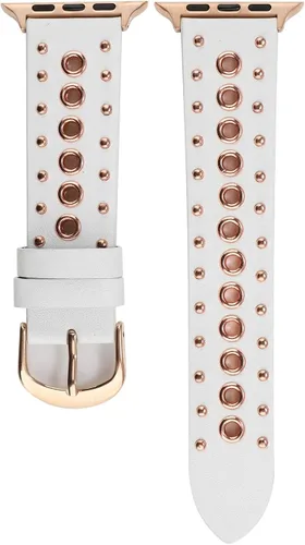 Miniatura 4 de Correas de cuero compatibles con Apple Watch de 1.575 in 1.732 in Series SE 6 5 4 1.496 in 1.654 in Series 3 2 1, correa deportiva de repuesto