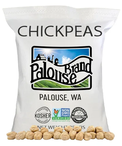 Miniatura 18 de Palouse Brand Suministro de cubo de leguminosas de emergencia Certificado libre de residuos de glifosato 75 libras Garbanzos, lentejas