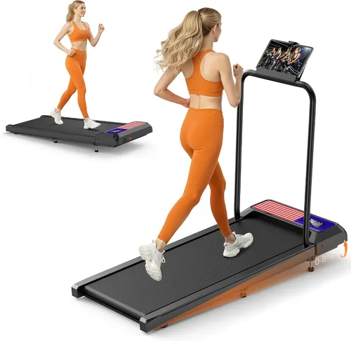 Smart Queen Almohadilla para caminadora con mango extraíble, cinta de correr portátil de 2.5 HP para el hogar y la oficina, capacidad de 270 libras