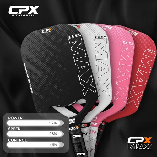 Miniatura 2 de CPX MAX T700 - Raqueta alargada de fibra de carbono cruda, grado profesional Diamante blanco