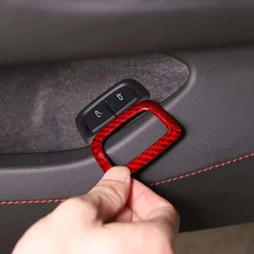Miniatura 5 de Sekhyna Cubierta de botón del interruptor del maletero compatible con Corvette C8 Stingray 2020 2021 2022 2023 fibra de carbono real / ABS 1 pieza