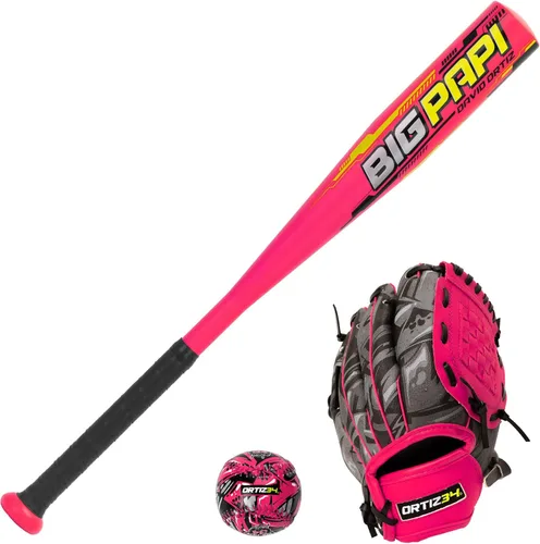 Miniatura 13 de Ortiz34 Youth T-Ball Set, 25” Signature Aluminum T-Ball Bat with -10 Drop, Foam Core T-Ball, 9” Lightweight Youth Glove, Vibrant Graffiti Print