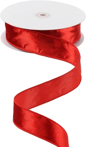Miniatura 15 de MEEDEE Cinta de terciopelo verde musgo, 1.5 pulgadas, 25 yardas, terciopelo triturado, cinta de Navidad para árbol, coronas, lazos Verde Oliva