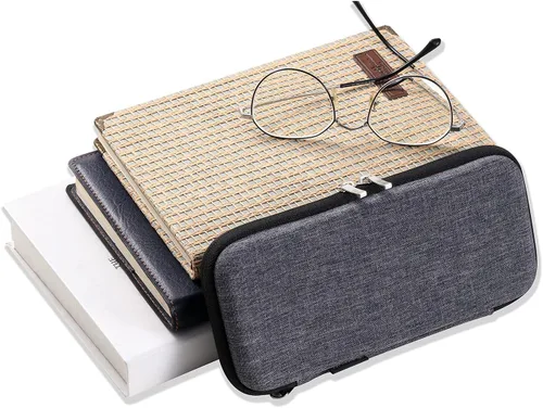Miniatura 6 de Estuche Duro Mejorado para Lápices para Adultos, Estuche Resistente para Bolígrafos con Cremallera - Gris