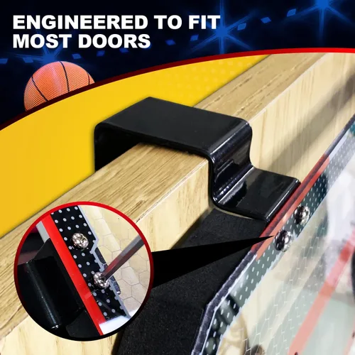 Miniatura 6 de TOY Life Aro de baloncesto para interiores para niños, sobre la puerta, habitación, oficina, mini aro de baloncesto para interiores, niños