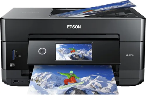 Miniatura 2 de Epson Expression Premium XP-7100 Impresora fotográfica inalámbrica a color con ADF, escáner y copiadora, negro, papel fotográfico pequeño y ultra