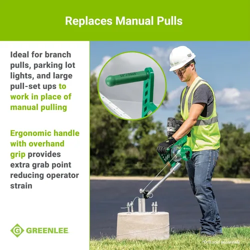 Miniatura 5 de Greenlee G1 Versi-Tugger - Extractor de cable eléctrico de mano, 1,000 libras, 1/2" - 4