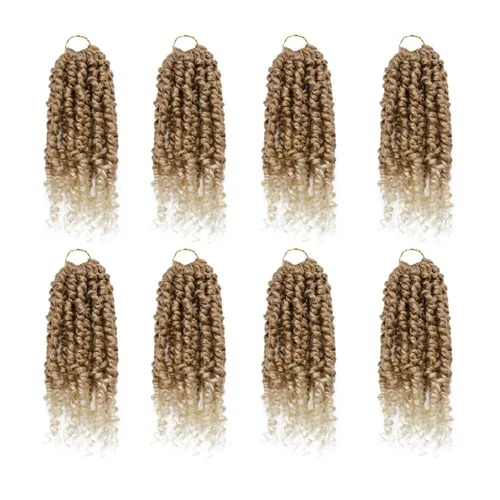 Miniatura 55 de Pelo de Passion Twist – 8 paquetes de 18 pulgadas Passion Twist Crochet para mujeres, cabello rizado pretrenzado Passion Twists extensiones de #2