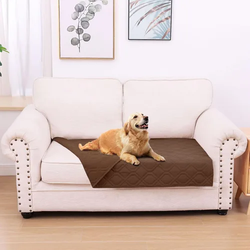 Miniatura 179 de hyha Manta impermeable para perros, manta reversible para cama de mascotas, funda suave para sofá/sillón lavable para perros, fundas impermeables