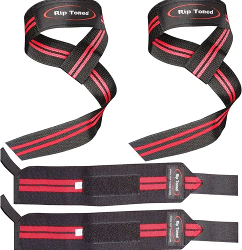 Miniatura 11 de Rip Toned Wrist Wraps & Lifting Straps Combo – Dynamic Duo Push & Pull Support for Weightlifting – Wrist Support Wraps + Padded Grip Straps for