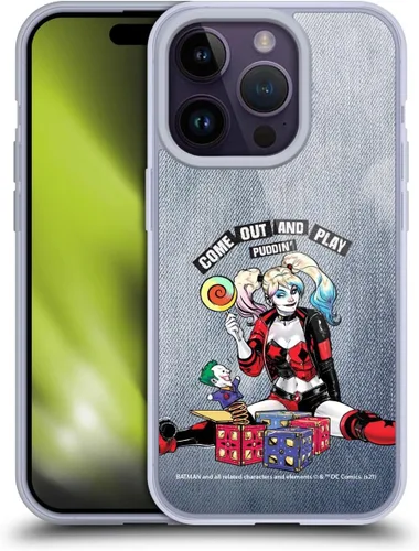 Miniatura 24 de Head Case Designs Funda de gel suave con licencia oficial de Batman DC Comics Love Hate Joker Harley Quinn Graphics [protección de grado militar]