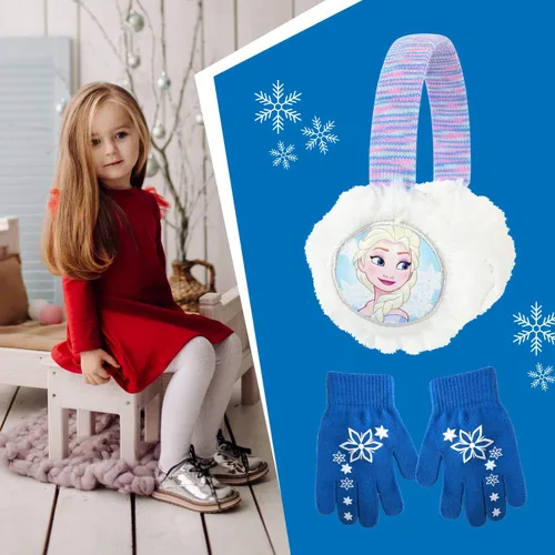 Miniatura 7 de Disney - Juego de orejeras y guantes de Elsa de Frozen 4015 azul