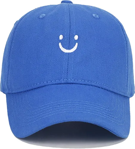 Miniatura 13 de Umeepar Gorra de béisbol con cara sonriente para mujeres y hombres, ajustable, de perfil bajo, de algodón, sin estructura, para papá