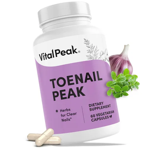 Vital Peak® Toenail Peak - Suplemento de apoyo saludable para las uñas, promueve la salud intestinal y la función inmunológica, con extracto de hoja