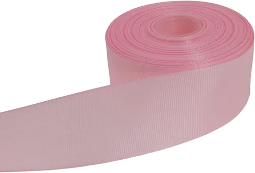 Miniatura 32 de Cinta de grogrén sólido de 25 yardas cada rollo, borde tejido 100% poliéster (1/4 pulgada, beige)