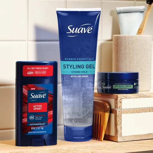 Miniatura 7 de Suave Active Sport - Desodorante antitranspirante para hombre, aroma a bergamota y madera todo el día, para protección contra el olor y la humedad