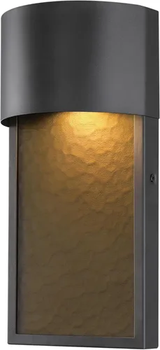 Miniatura 14 de Aplique de pared Globe Electric 60000022 para exterior con LED integrado de 11,5 W, negro mate, acento dorado, 400 lúmenes, 3000 Kelvin, 90 CRI