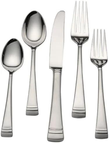 Miniatura 2 de Lenox Federal Platinum Frosted - Juego de 5 lugares, 5 piezas, color plateado