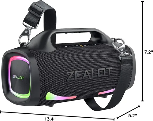 Miniatura 6 de ZEALOT Altavoz Bluetooth, altavoces de sonido en auge de 120 W, inalámbrico, doble emparejamiento, XBass, Bluetooth 5.3, 24000mAh, altavoz portátil