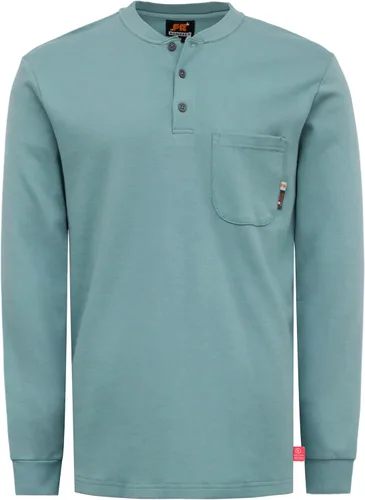Miniatura 73 de KONRECO Camisas FR para hombre resistentes al fuego/ignífugo CAT2 7oz algodón dos tonos y camisa Henley