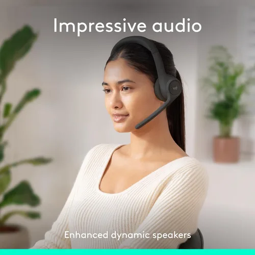 Miniatura 3 de Logitech Zone 301 - Auriculares inalámbricos Bluetooth con micrófono de cancelación de ruido, compatibles con Windows, Mac, Chrome, Linux, iOS