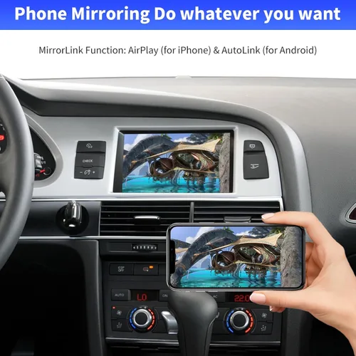 Miniatura 5 de Road Top Kit de reacondicionamiento automático inalámbrico CarPlay Android para Audi A6 S6 (2010-2011) y para Audi Q7 (2010-2015) con sistema MMI 3G