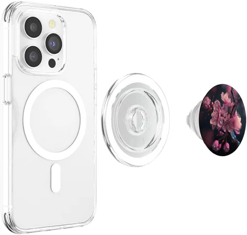 Miniatura 4 de Diseño de flor de cerezo japonés para PopSockets MagSafe PopGrip para iPhone