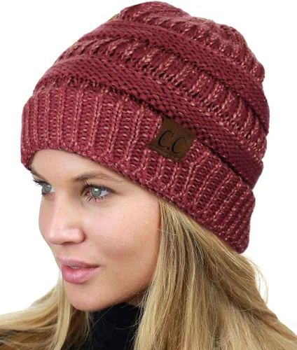Miniatura 361 de C.C Trendy Warm Chunky Soft Stretch Cable Knit Beanie