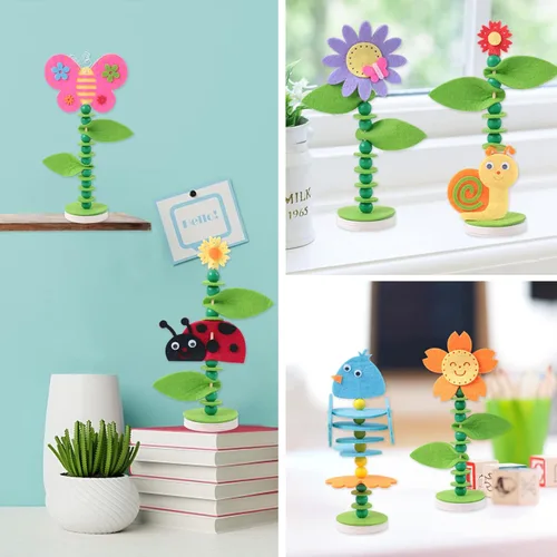 Miniatura 5 de Coola Kit de manualidades de primavera para niños, arte y manualidades, juguetes educativos tempranos adecuados para niñas y niños, paquete de 6