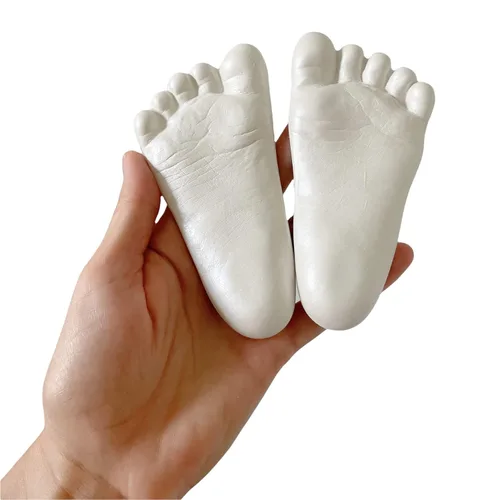 Miniatura 8 de Sweet Memories - Kit de fundición para manos y pies de bebé para bebés de 0 a 9 meses, hace 2 a 8 lanzamientos, recuerdo de manos y huellas