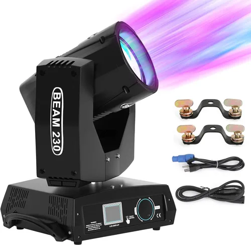 Luz principal móvil de 230W, foco de luces de escenario 230W 7R Zoom Cabeza móvil haz Sharpy Light 8 Prism Strobe DMX 16Ch para fiesta etapa