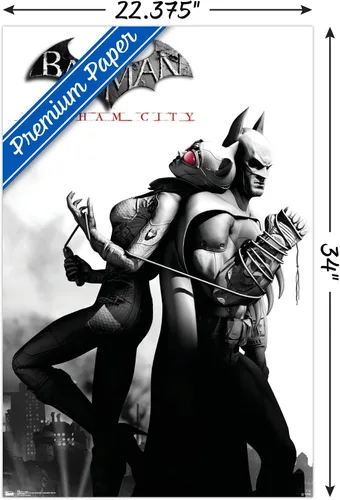 Miniatura 3 de Trends International DC Comics VIdeo Game - Póster de pared de Arkham City Catwoman, 22.375 x 34 pulgadas, versión premium sin marco