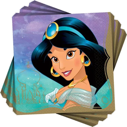 Miniatura 8 de Disney Princess - Servilletas de almuerzo de 6.5 pulgadas (paquete de 16), servilletas de fiesta de lujo, perfectas para fiestas temáticas