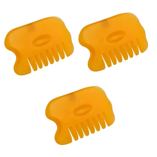 Miniatura 10 de Healifty 2 unids Peines Natural Peine Cuerpo Gatillo Guasha Pelo Cera de Abejas Meridiano Cuero Cabelludo Rascador Músculo Raspador Resina Sha