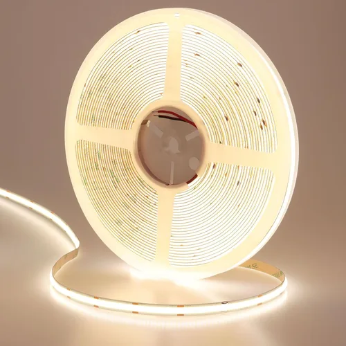 Miniatura 12 de Tira de Luces LED COB de 49.2 pies/15M CC 24V Blanco Frío 6000K 5760LEDs CRI 93+ 11000lm Brillo Uniforme IP20 No Impermeable Luces de Cinta LED