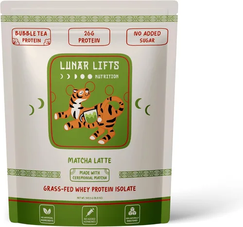 Miniatura 9 de Lunar Lifts Nutrition Polvo de proteína Boba de té con leche clásico Aislado de proteína de suero 0.92 oz de proteína de suero de leche en polvo